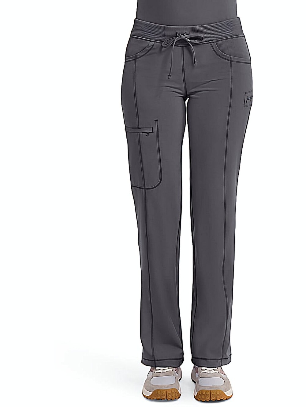 Cherokee Infinity Low Rise Straight Leg Scrubs Pant in Gray Size L New With Tags
